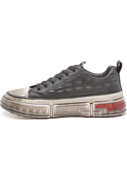 18219 Ithal Fashion Erkek Deri Sneakers Ayakabı modelleri