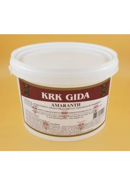 Krk Vişne Rengi Gıda Boyası 1 kg (Amaranth E123)