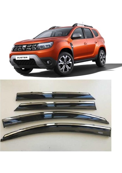 Dacia Duster Kromlu Cam Rüzgarlığı Krom Rüzgarlık 2018-2023
