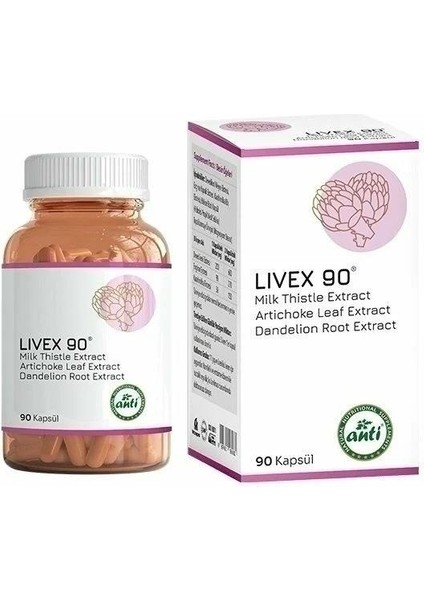 Livex 90 Enginar Deve Dikeni Kara Hindiba 90 Kapsül