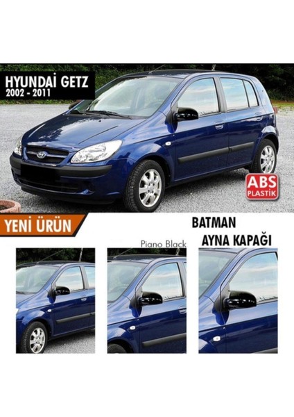 Hyundai Getz Uyumlu Yarasa Ayna Kapağı Abs Plastik Batman Piano Black Batman Ayna fiyatları