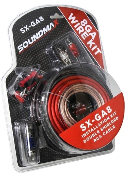 Sx-Awg 8 8 Ga Oto Ses Sistemi Kablo Seti Xv Sound