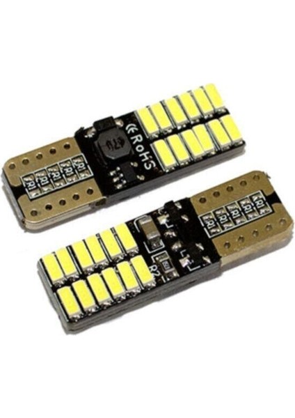 LED Ampul T10 24 Smd Canbus'lı Beyaz 12V/ LAAM627