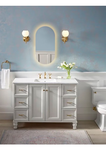 LED Işıklı Oval/kapsül Model Dekoratif Duvar Aynası, Modern Eşsiz Ayna, Ayna Duvar Dekorasyon Ürünü modelleri