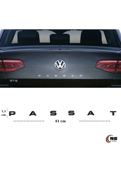 Volkswagen Passat Bagaj Arması Passat Yeni Nesil Yazı Gümüş