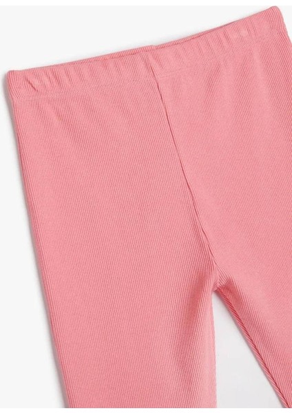 4SKG40090AK Koton Kız Çocuk Tayt Pembe