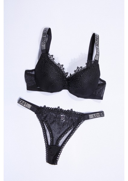 Love Secret Taş Askılı Brode Yarı Dolgulu Sütyen Takım
