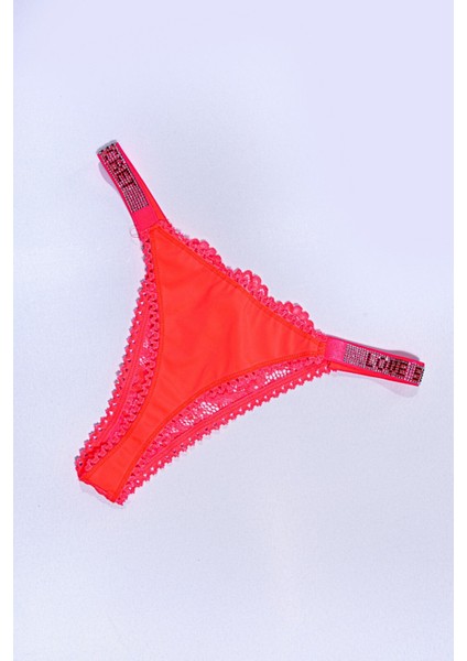 Neon Oranj Love Secret Taşlı Mikro Dolgulu Sütyen Takım 251 modelleri
