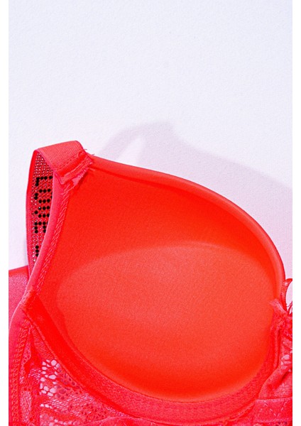Neon Oranj Love Secret Taşlı Mikro Dolgulu Sütyen Takım 251 indirimleri