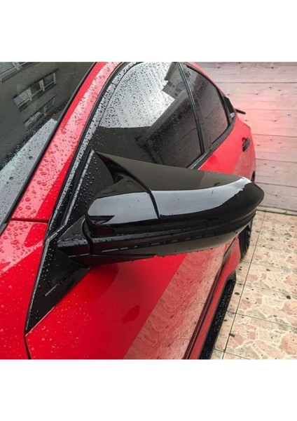 Civic Fc5 Batman Yarasa Ayna Kapağı Piano Black 2016 ve Sonrası