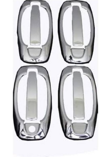 Fiat Doblo 2010-2021 Krom Kapı Kolu 4 Kapı Paslanmaz Çelik
