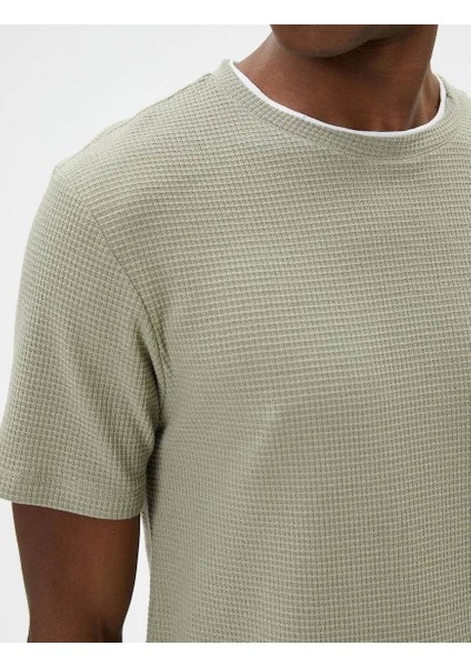 4SAM10065HK Koton Erkek T-Shirt Haki indirimleri