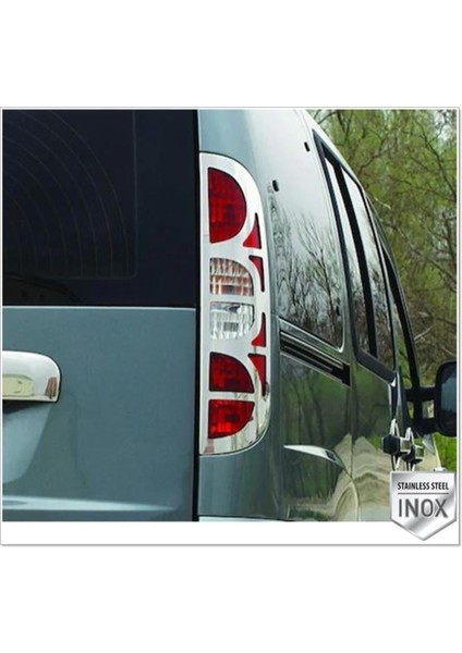 Fiat Doblo Krom Stop Çerçeve 2 Prç. 2006-2010 Arası Paslanmaz Çelik