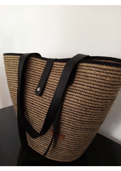 Hasır Çanta Plaj Çantası Omuz Çantası Deri Çanta %100 El Emeği Handmade Tasarım Tarz Yaz Moda Çanta fırsatları