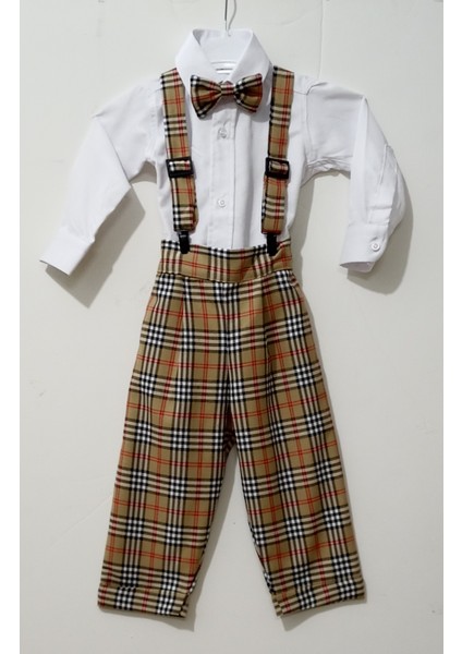 Erkek Çocuk Bebek Gömlekli Borbory Salopet Pantolon Takım 0-5 Yaş Çocuk Takım fırsatları
