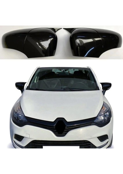 Renault Clio 4 Batman Yarasa Ayna Kapağı Piano Black / 2012-2019