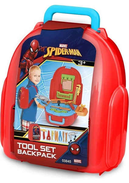 03845 Spiderman Tamir Seti Sırt Çantası -Fentoys