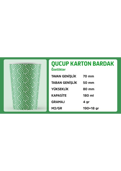 YD-100 Karton Bardak 7 Oz Vending (Otomat Uyumlu) 100'LU