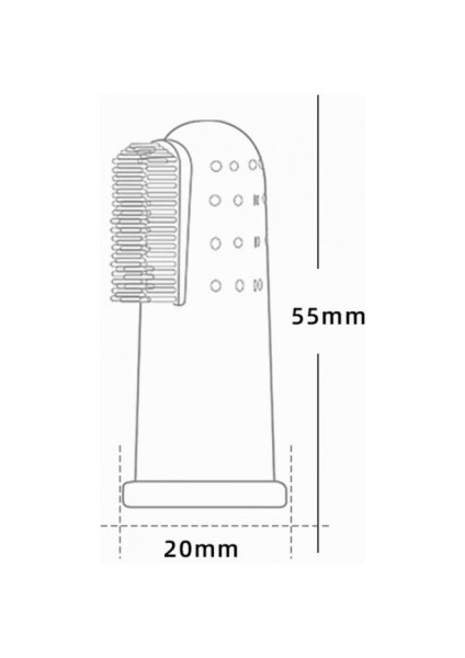 Parmağa Takılan Bebek Diş Kaşıma Fırçası