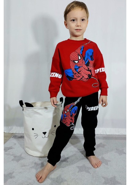 Spider Man Şardonlu Erkek Eşofman Takımı
