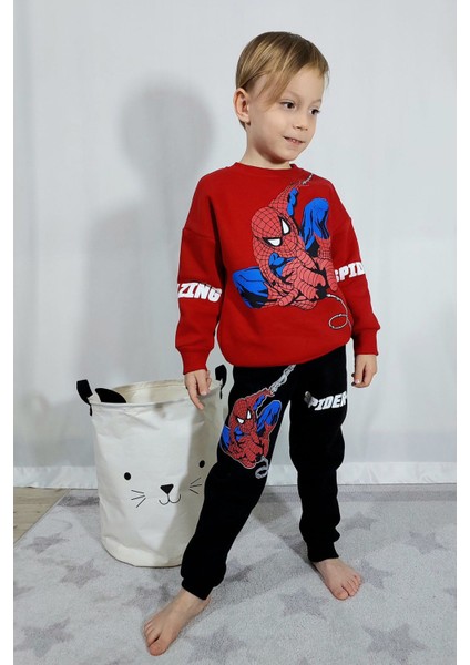 Spider Man Şardonlu Erkek Eşofman Takımı modelleri