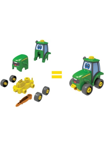 47208 Tomy John Deere - Tak Oyna Traktör Johnny +3 Yaş