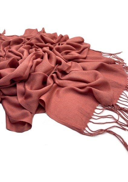 2'li Set Pamuklu Viskon Paşmina Şal 180X70 cm Püsküllü Yüksek Kalite 150 gr