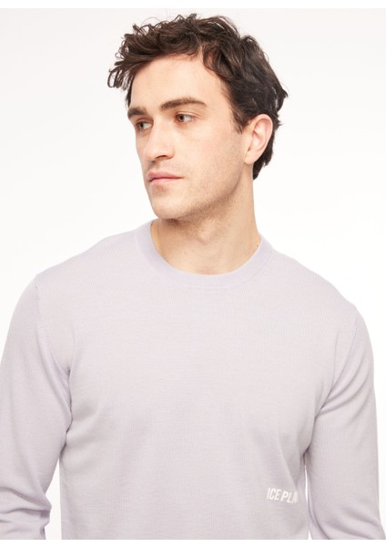 Bisiklet Yaka Normal Emprime Gri Erkek Kazak 23IU1M0A0019002_MAGLIA Gırocollo