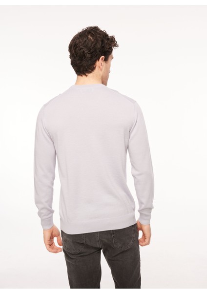 Bisiklet Yaka Normal Emprime Gri Erkek Kazak 23IU1M0A0019002_MAGLIA Gırocollo indirimleri
