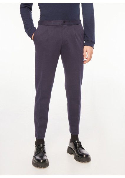 Normal Bel Normal Paça Koyu Mavi Erkek Chino Pantolon A271BERLINO563PF1032-