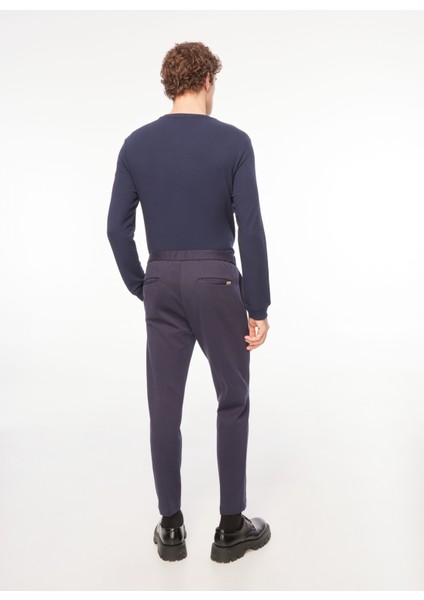 Normal Bel Normal Paça Koyu Mavi Erkek Chino Pantolon A271BERLINO563PF1032-