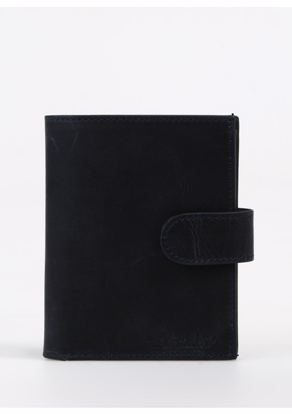 Lacivert Erkek 9x11x2 cm Deri Cüzdan Frk 314 Crayz