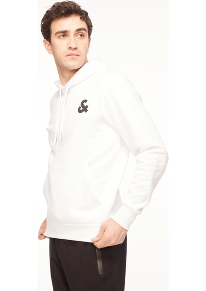 Kapüşon Yaka Kırık Beyaz Erkek Sweatshırt Jcoand Sweat Hood Exc modelleri