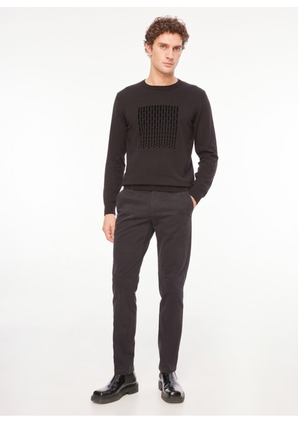 Normal Bel Normal Paça Siyah Erkek Chino Pantolon A271DAN78TC901/TB