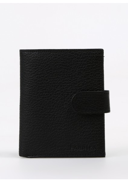 Siyah Erkek 9x11x2 cm Deri Cüzdan Frk 314 Flt