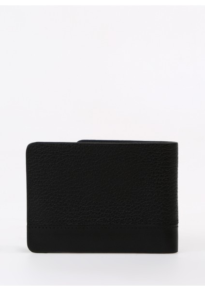Siyah Erkek 10,5x8,5x2 cm Deri Cüzdan Frk 330 Flt Deri Siyah