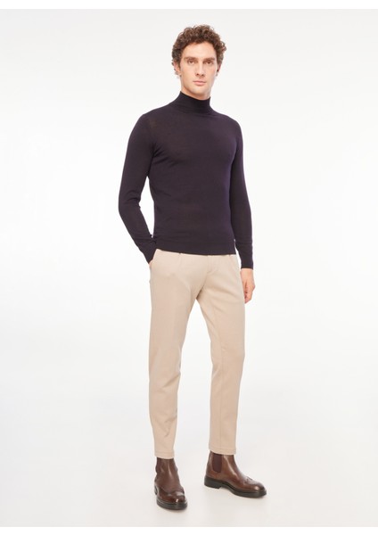 Yarım Balıkçı Yaka Slim Fit Siyah Erkek Kazak A274A07EMP fiyatları