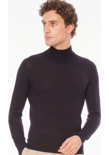 Yarım Balıkçı Yaka Slim Fit Siyah Erkek Kazak A274A07EMP modelleri