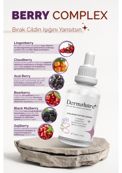 Yaşlanma Karşıtı Collagen Peptide Serum ( Collagen, Argilerine, Hyaluronic Acid ) - 30ml