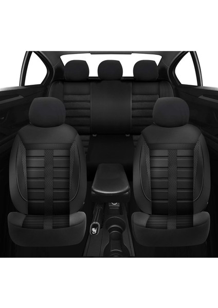 Opel Frontera A Sport 2.5 Tds (115 Hp) 4x4 1997 Uyumlu Trend Serisi Carbon Oto Koltuk Kılıfı Füme