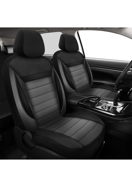 Bmw 5 Serisi F10 2010-2019 Trend Serisi Tay Tüyü Oto Koltuk Kılıfı Füme