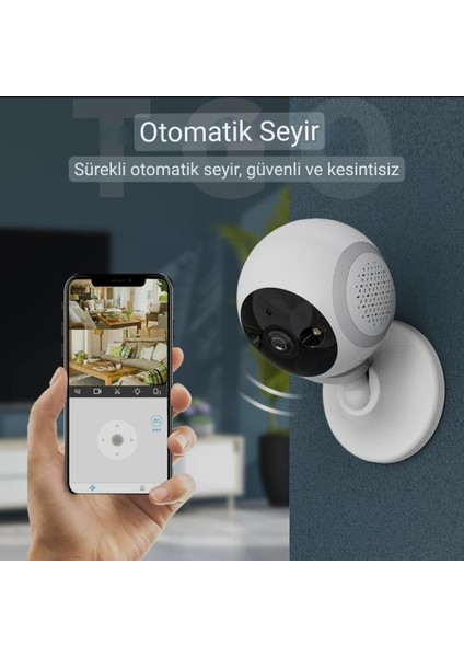 3mp Wifi Smart Kamera Yapay Zeka Sanal Takip Geniş Açı