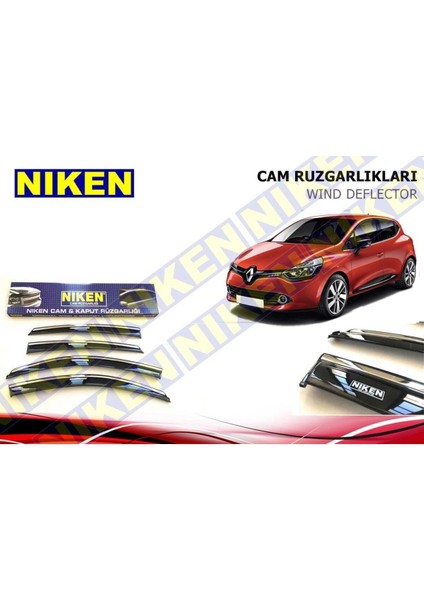 Renault Clio 4 Kromlu Cam Rüzgarlığı
