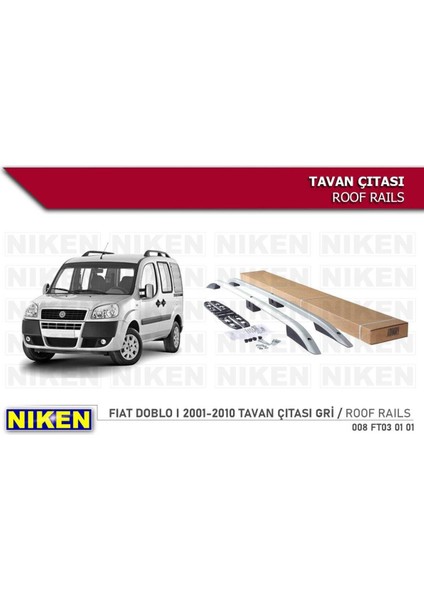 Fiat Doblo Tavan Çıtası Port Bagaj Taşıyıcı Gri 2001 / 2010