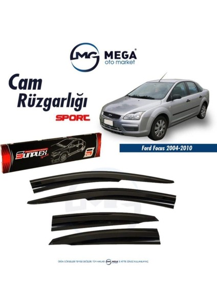 Ford Focus 2 2004-2010 Sedan Hb Cam Rüzgarlık Mugen Ti?p
