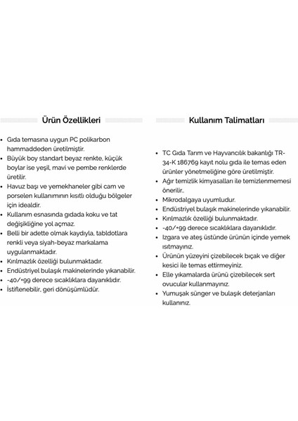 5 Adet Kırılmaz Tabldot Tabak, Self Servis, Yemekhane, Okul, 5 Bölmeli, Tabilot, Tabildot, Lokanta