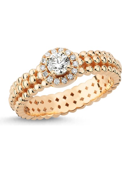 0,39 Karat Pırlanta Fantezi Yüzük