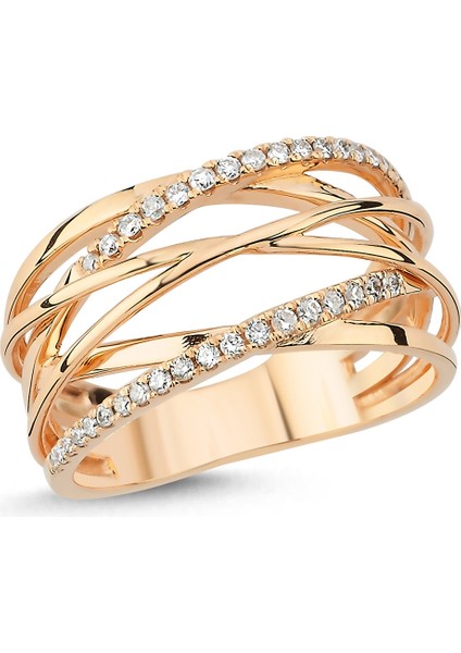 0,24 Karat Pırlanta Fantezi Yüzük