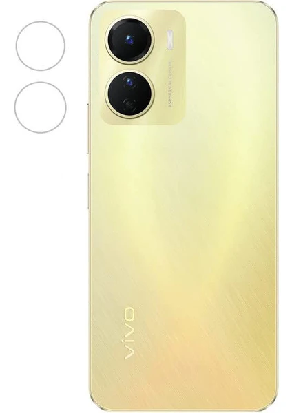 Vivo Y16 Kamera Lens Koruma Camı Şeffaf