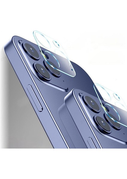 Apple iPhone 12 Pro Kamera Lens Koruma Camı Şeffaf